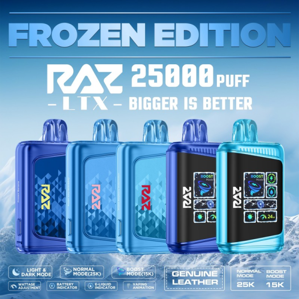 RAZ LTX 25000 PUFFS DISPOSABLE VAPE 5CT/DISPLAY